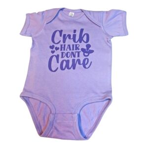 Purple Kids One Piece Baby girl bodysuit 12 months purple with dark purple custo